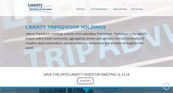 Desktop Screenshot of libertytripadvisorholdings.com