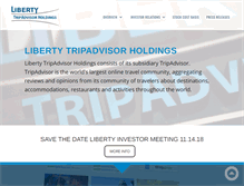 Tablet Screenshot of libertytripadvisorholdings.com